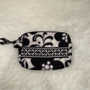 Vera Bradley Black and White Floral Cosmetic Bag